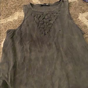 Distressed rock and republic tank